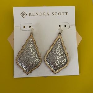 Kendra Scott gold silver earrings